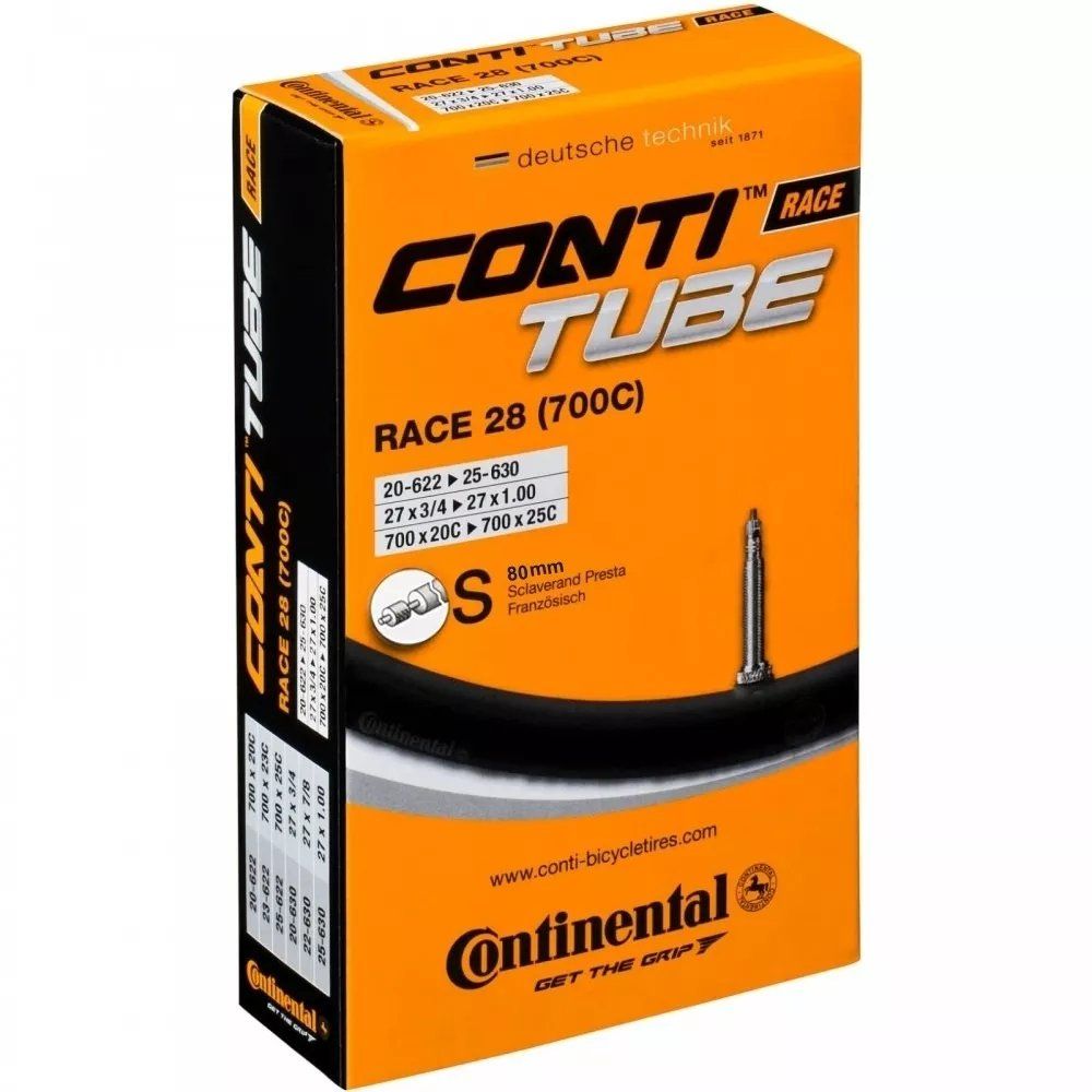 CÂMARA 700X20/25 80MM CONTINENTAL RACE FV VALVULA FINA