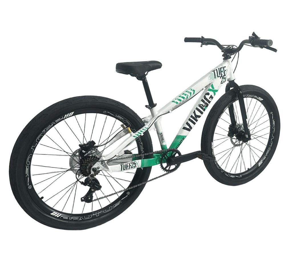 Bicicleta 26 Viking-X Dirt Tuff X-25 - Branco/Verde