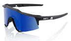 OCULOS 100% SPEEDCRAFT - MATTE BLACK - HIPER BLUE MULTILAYER MIRROR LENS