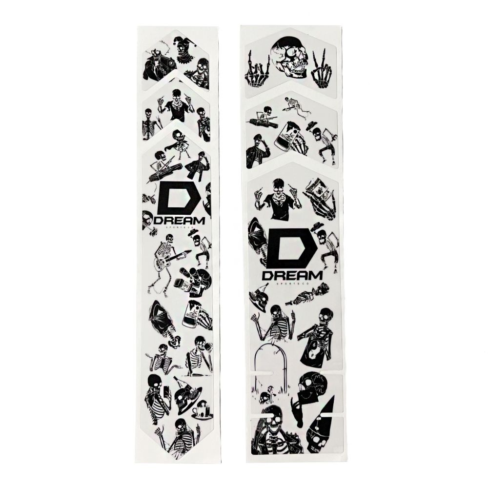 KIT ADESIVO DREAM PROTECTOR PARA QUADRO C/ 7 PEÇAS CAVEIRA - TRANSPARENTE