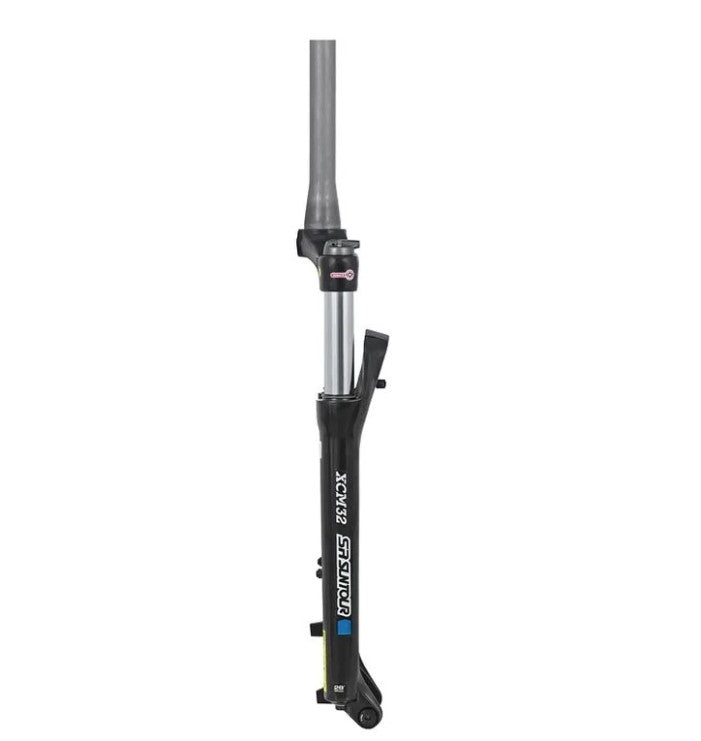 SUSPENSÃO DE BICICLETA 29 AHEAD SUNTOUR XCM32 TAPERED 100MM BOOST 110X15MM TRAVA REMOTA - PRETO - TAPERED