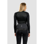 Camisa Ciclismo Free Force Feminina Start Manga Longa Black Peluciada