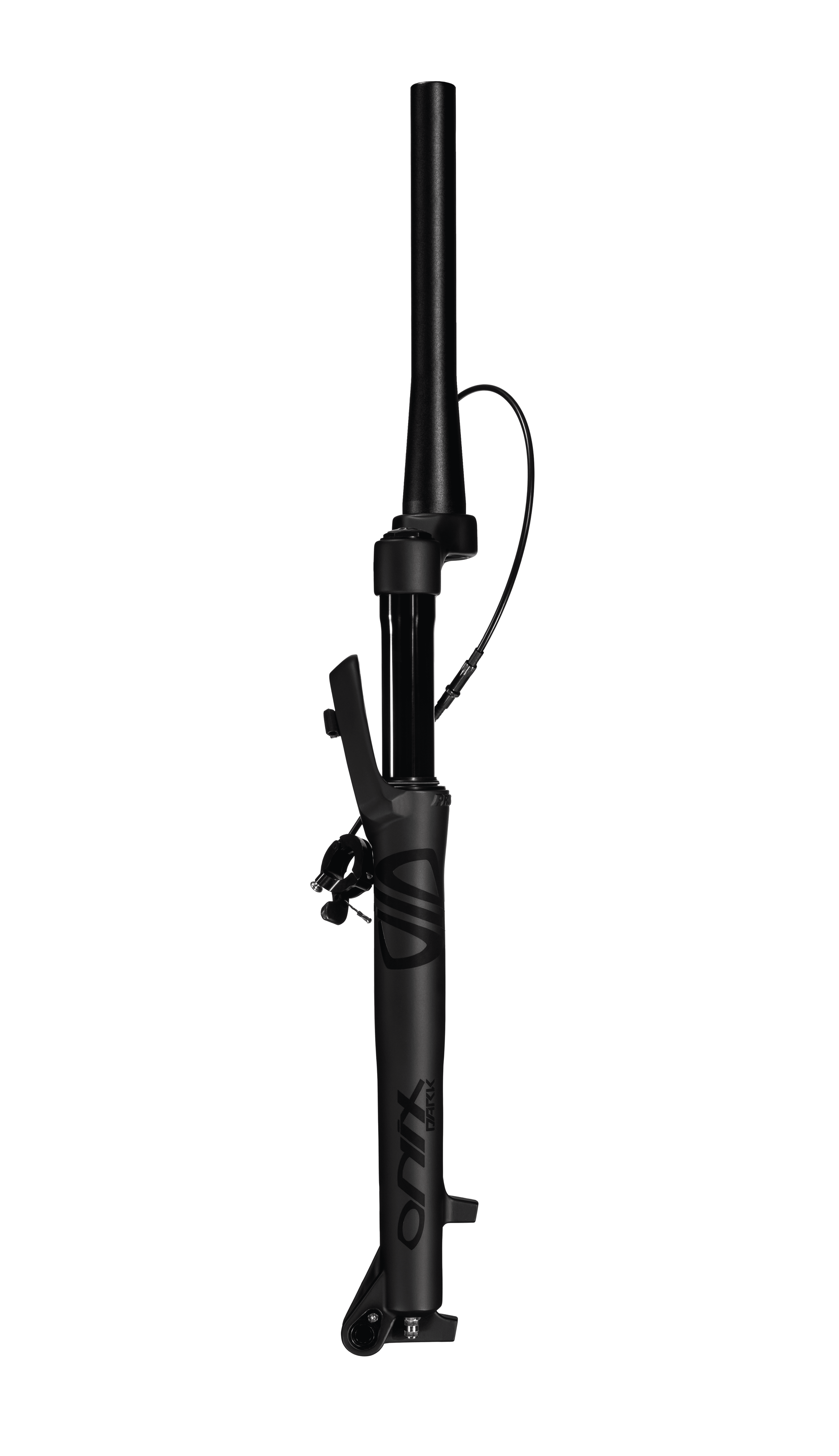 SUSPENSÃO ONIX DARK TRAVA NO GUIDÃO SPIDER ARO 29 TUBO TAPERED EIXO 15X100 PRETA FOSCA - OUTLET