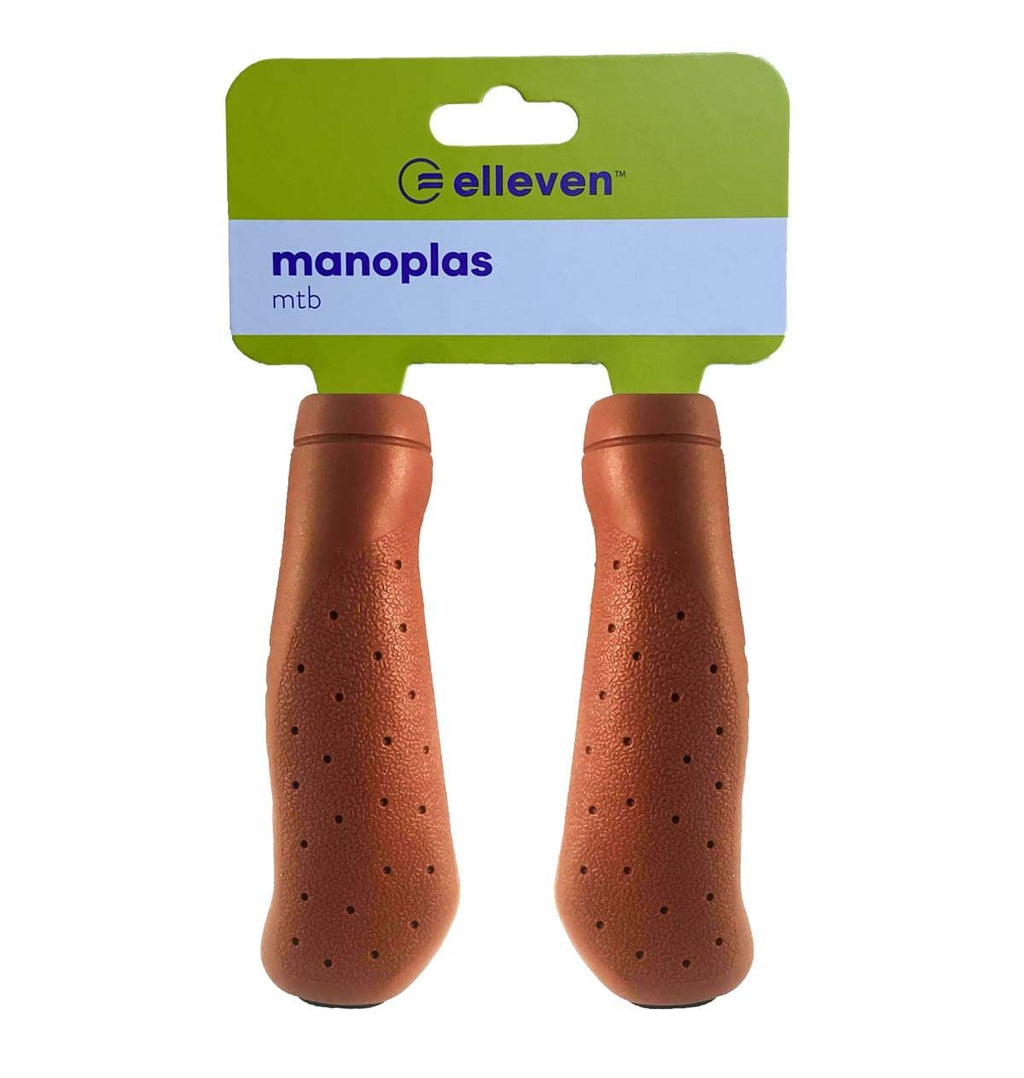 Manopla Elleven 130mm Retrô Tipo Couro Ergonômica - Marrom