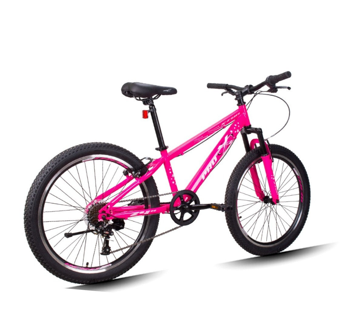 Bicicleta Aro 24 Pro-X X-Fun Preta Rosa
