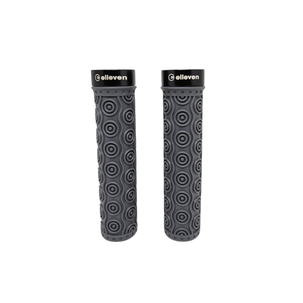 MANOPLA MTB SILICONE PREMIUM 4 137MM COM TRAVA CINZA