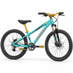 Simulação do Projeto Elleven Brabus azul e dourado aro 26 — Vista lateral da transmissão single speed 44x16