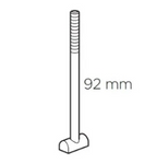 PARAFUSO THULE DE REPOSIÇÃO FIXAÇÃO RACK CABEÇA T 9,2cm Bolt M6x60,5