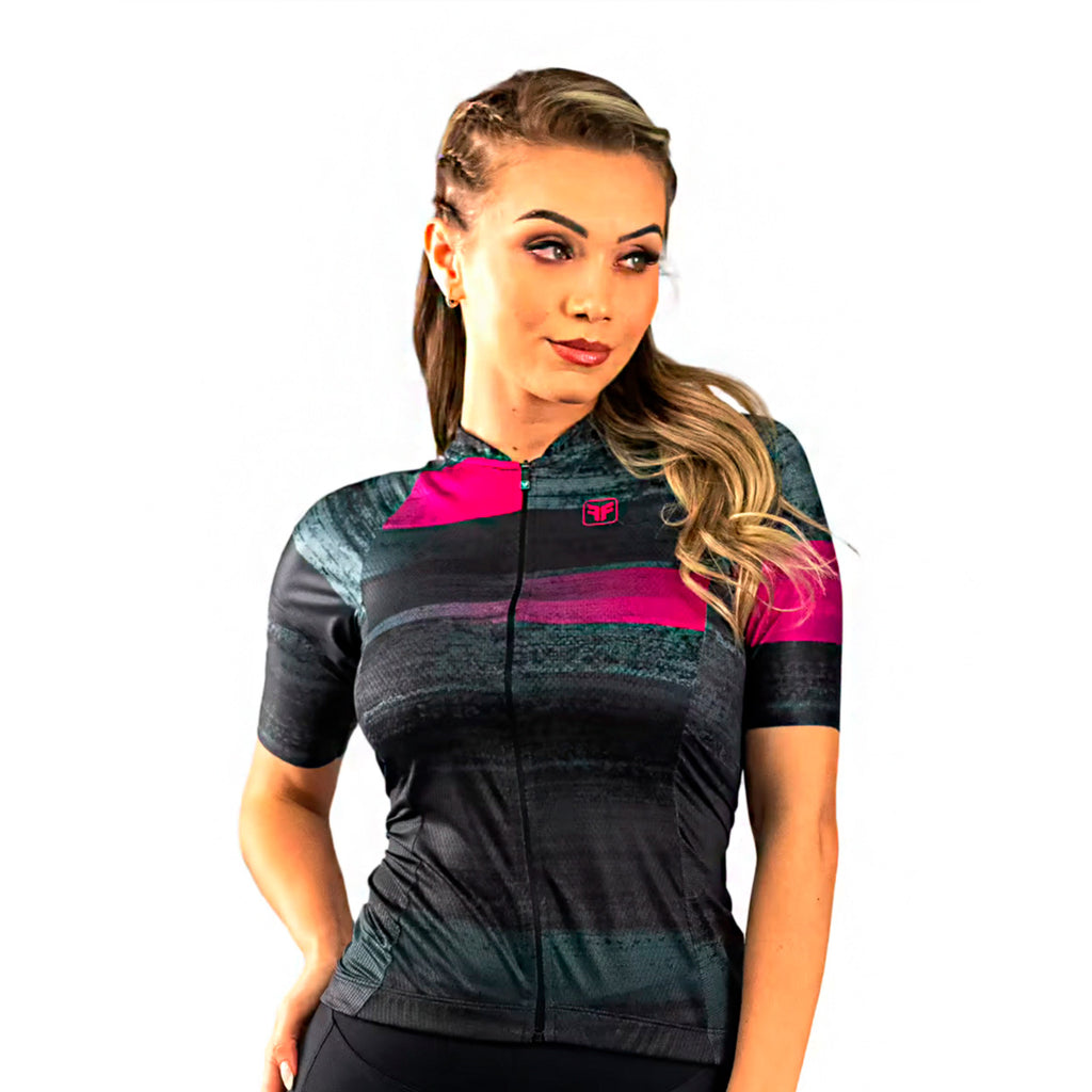 Camisa Ciclismo Free Force Feminina Basic Schocking