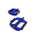 PEDAL PLATAFORMA 9/16 ESFERADO ACRÍLICO COM REFLETOR TRANSPARENTE AZUL