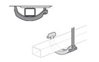 ADAPTADOR DO THULE PRORIDE 598 PARA SQUARE BAR (889-5) - PRETO
