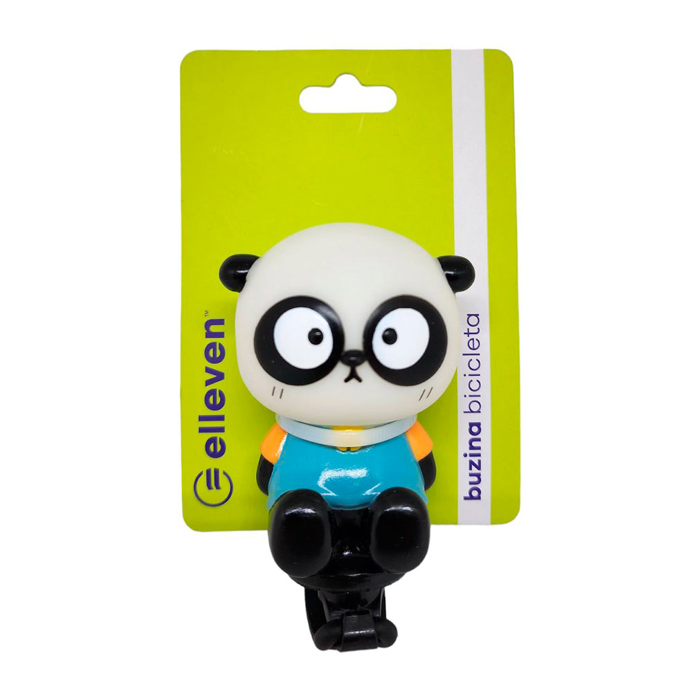 BUZINA CAMPAINHA ELLEVEN PANDA SILICONE - PRETO/BRANCO