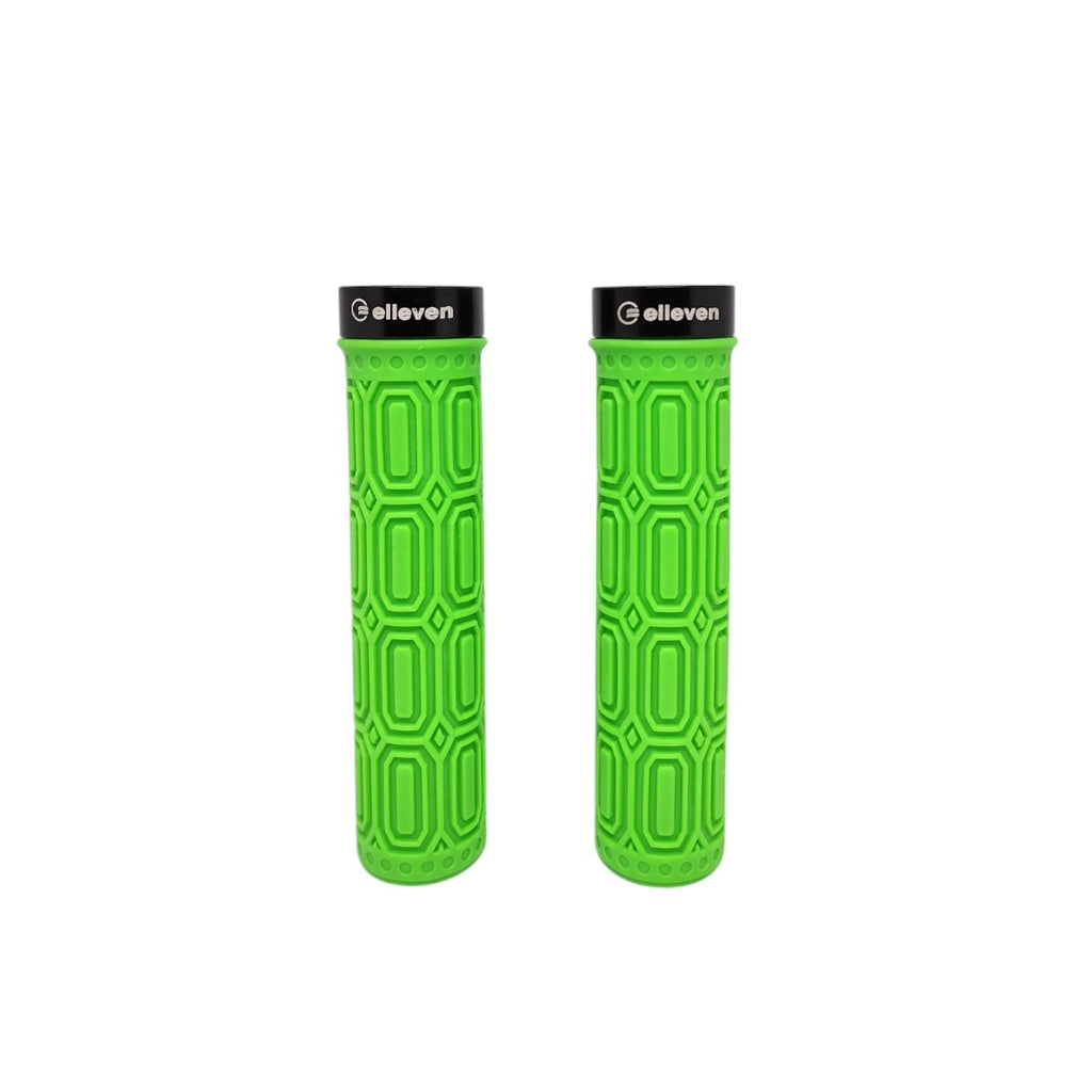 MANOPLA ELLEVEN MTB SILICONE PREMIUM 137MM COM TRAVA VERDE