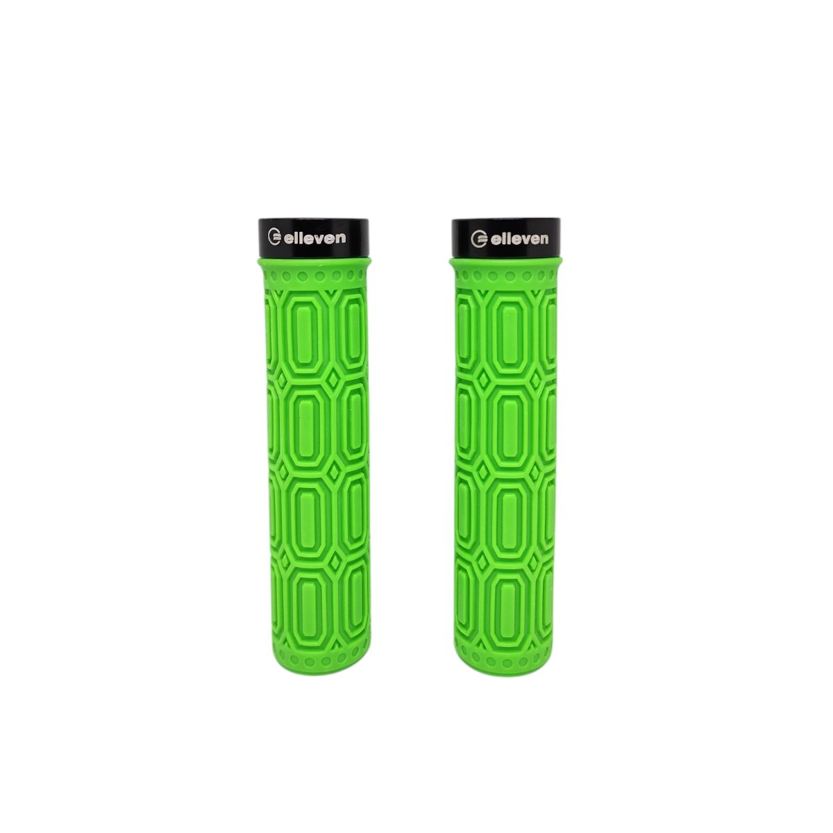 MANOPLA ELLEVEN MTB SILICONE PREMIUM 137MM COM TRAVA VERDE