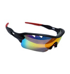 OCULOS CICLISMO ELLEVEN EL50 LENTE POLICARBONATO COLORS UV400 PRETO/VERMELHO