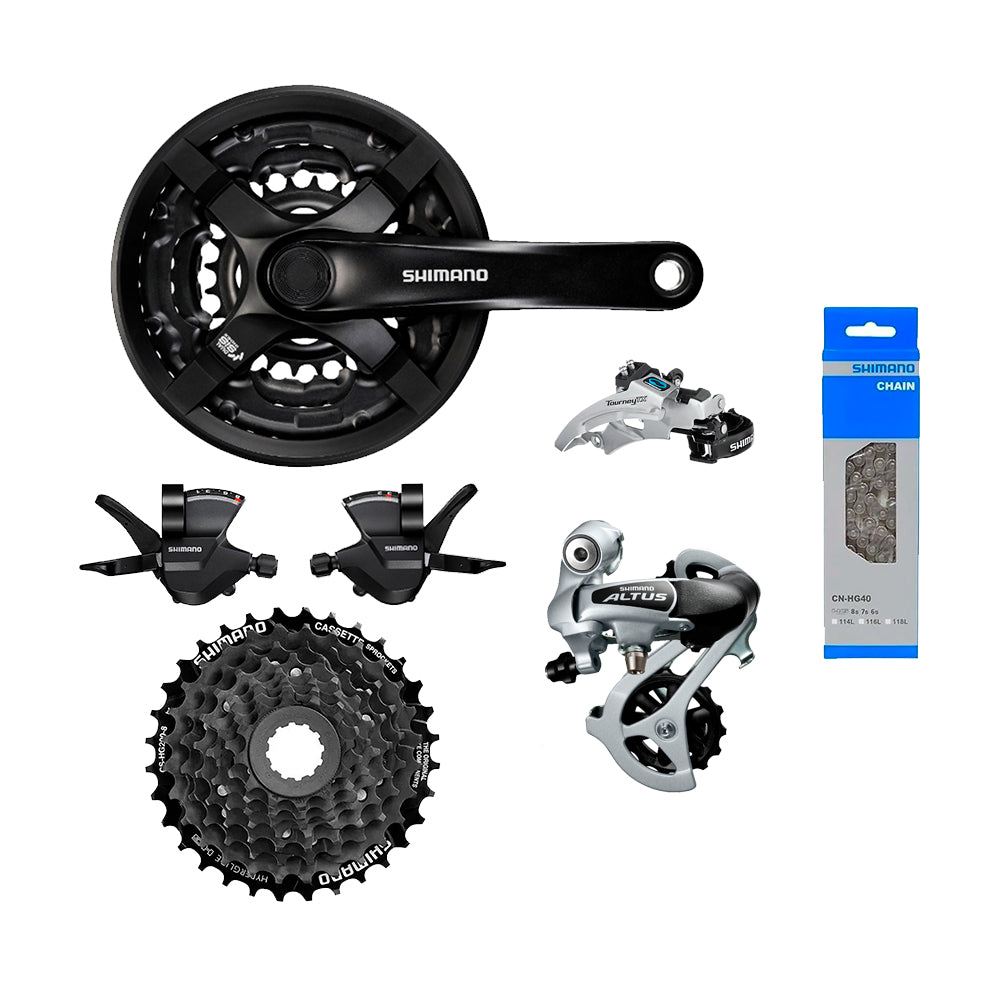 KIT TRANSMISSÃO SHIMANO ACERA M360 TRIPLO 24V