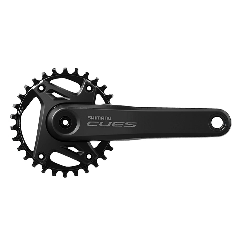 PEDIVELA SHIMANO 9/10/11V SHIMANO CUES FC-U6000 HOLLOWTECH 2-PIECE S/ CAIXA 32D2 175mm (EFCU60001EXA2) - PRETO - 175mm