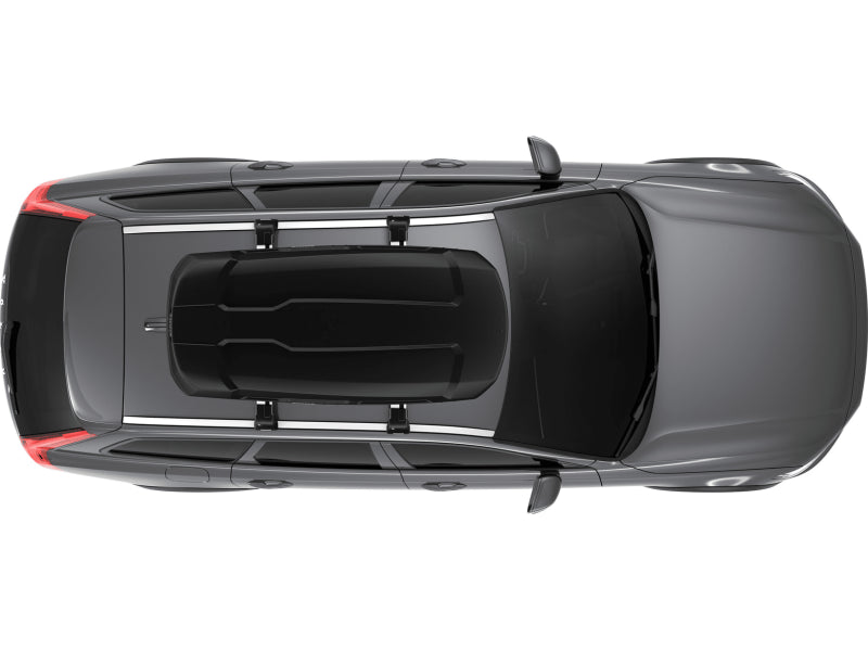 BAGAGEIRO MALEIRO DE TETO THULE FORCE XT M 400L 75Kg BAÚ RÍGIDO PRETO