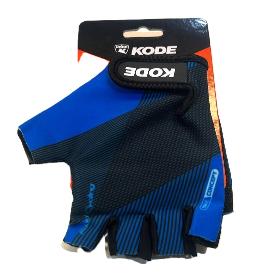 Luva Aberta Kode For Racing Preto/Azul - G