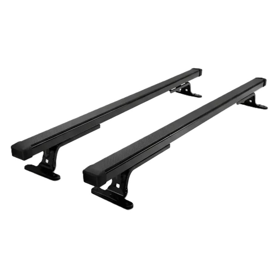 RACK DE TETO LONG LIFE AÇO P/ FURGÕES E VANS FURA TETO - BARRA 1200 MM / JAC T8 (VAN1.2) - PRETO