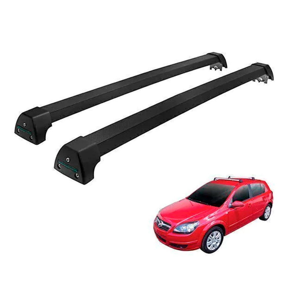 RACK LONG LIFE SPORT ALUM. PRETO P/ CHEVROLET VECTRA GT/GTX - A PARTIR DE 2008 (PVGT)