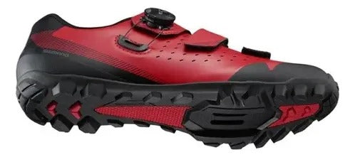 SAPATILHA SHIMANO MTB SH-ME400 TAM 34 VERMELHO C/ AJUSTE BOA