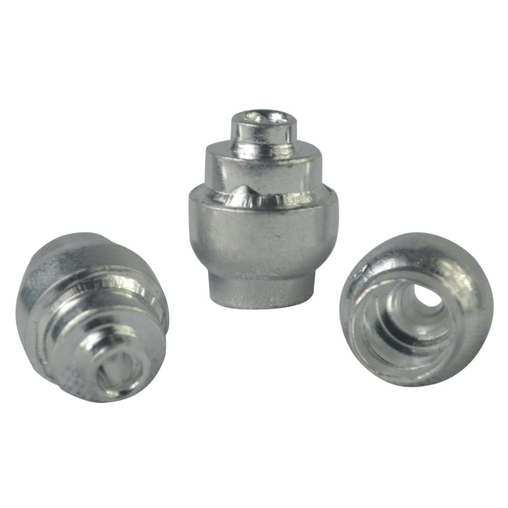 Terminal De Conduite 5mm Tipo Botijão C10/Cross Alumínio - Cromado
