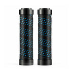 MANOPLA MTB ROCKBROS COM FITA EVA TRAVA E PLUG 130MM - PRETO/AZUL