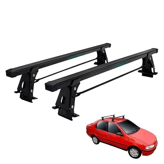 RACK DE TETO LONG LIFE AÇO P/ PALIO / SIENA/ FIRE – 4 PORTAS (EXCETO NOVO PALIO E GRAND SIENA) (FP-4) - PRETO