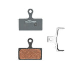 PASTILHA FREIO DISCO ALLIGATOR SEMI METALICA P/ FREIO A DISCO SHIMANO M666/M785/M985/M988 E XTR 2011, C/ MOLA (PAR)