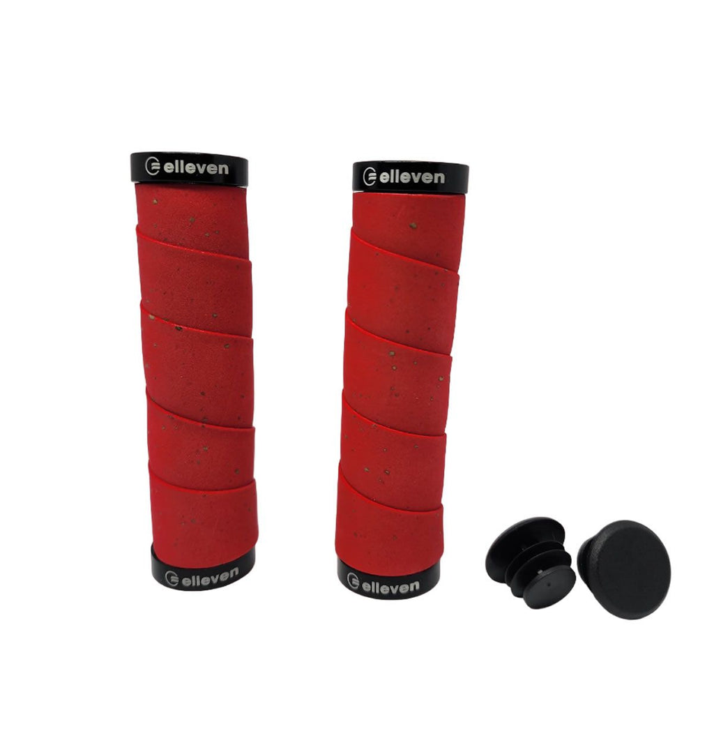 MANOPLA ELLEVEN MTB EM EVA COM TRAVA 130MM PRETA