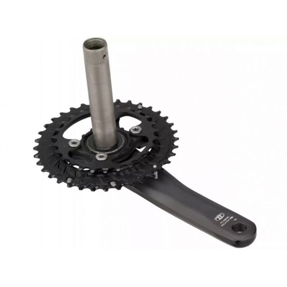 PEDIVELA SHIMANO DEORE 10V FC-M6000-2 HOLLOWTECH 175MM (28/38) - PRETO