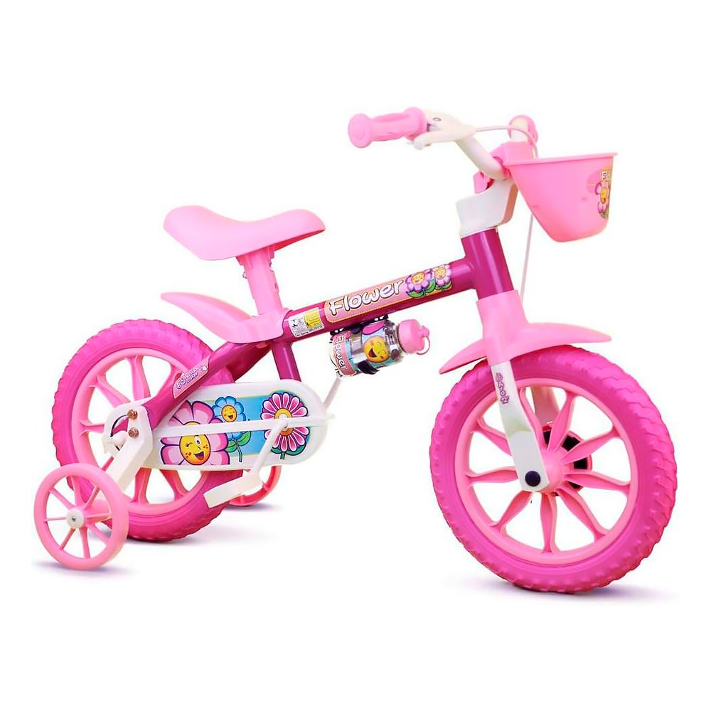 Bicicleta 12 Nathor Flower - Rosa/Pink