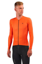CAMISA DE CICLISMO FREE FORCE MASCULINA MANGA LONGA TRAINING ORANGISH 2024