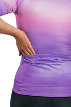 Camisa De Ciclismo Feminina Free Force Basic Amethyst 2024