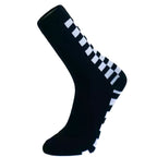 MEIA 36/38 CANO MEDIO PARTENZA PRETO QUADRICULADO