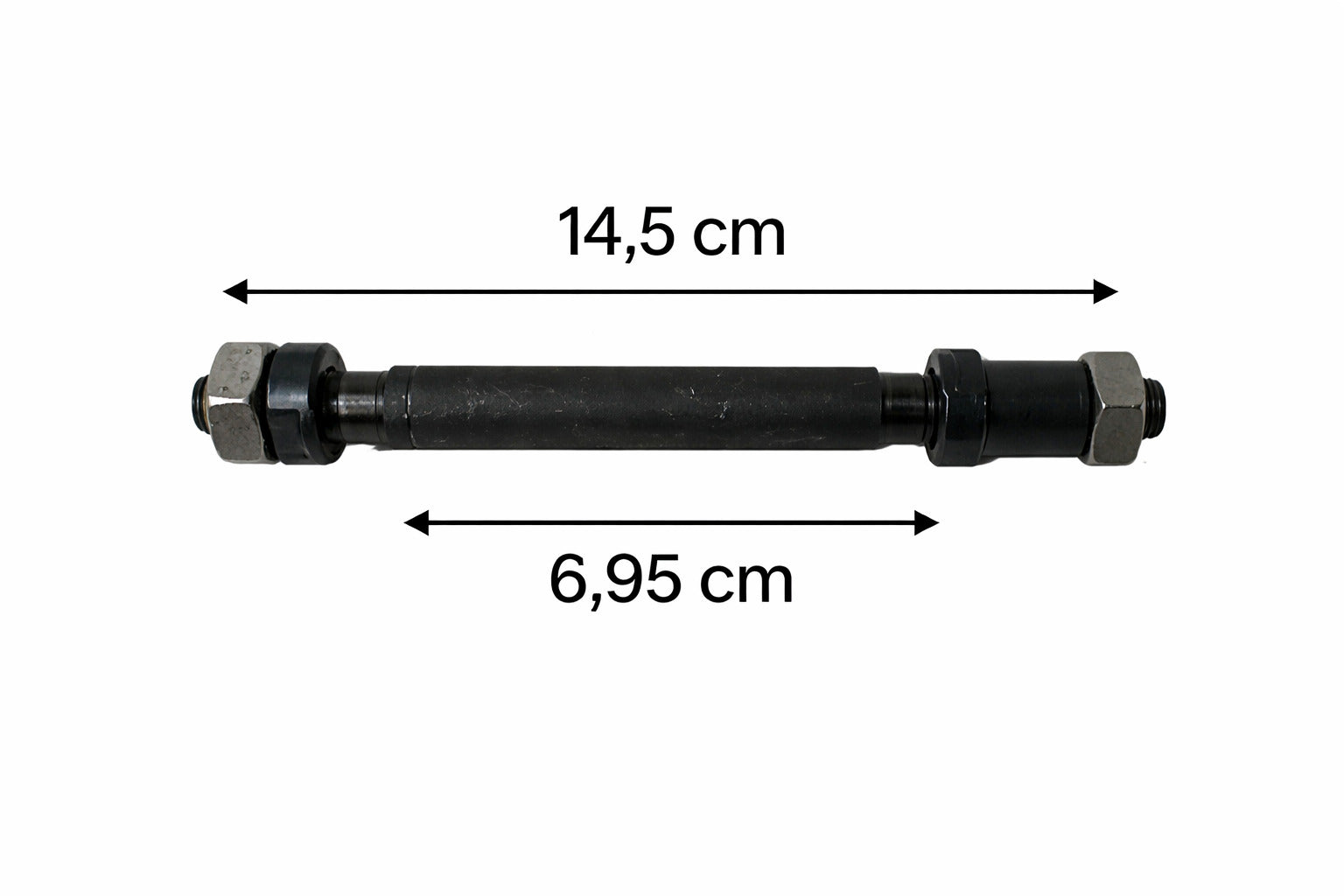 EIXO TRASEIRO FURADO P/ ROLAMENTO 145.5X69.5