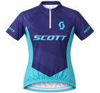 CAMISA CICLISMO FEMININO LE TOUR DE FRANCE SCOTT LILAS/TURQUESA