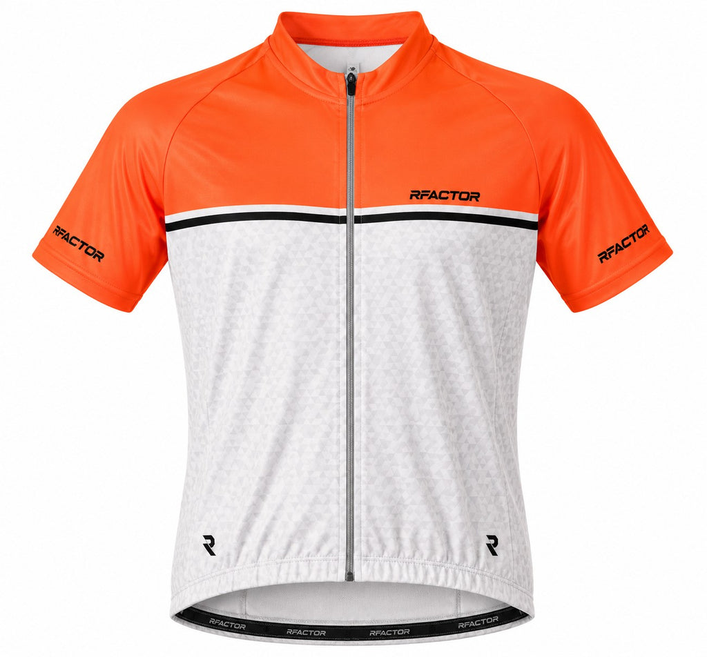 Camisa Ciclismo Refactor Laranja/Branco