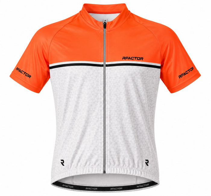 Camisa Ciclismo Refactor Laranja/Branco - LARANJA/BRANCO / M