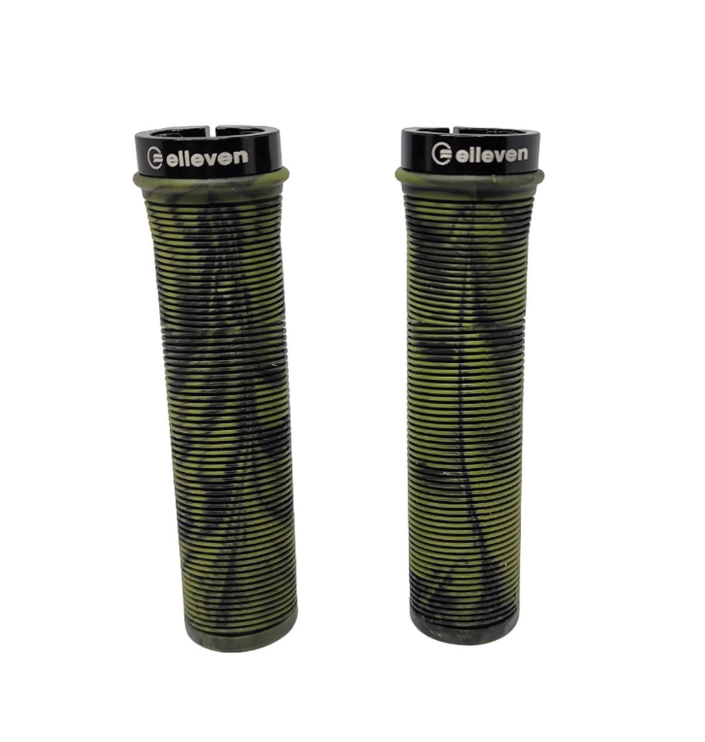 MANOPLA ELLEVEN MTB BORRACHA CAMUFLADA COM TRAVA 130MM