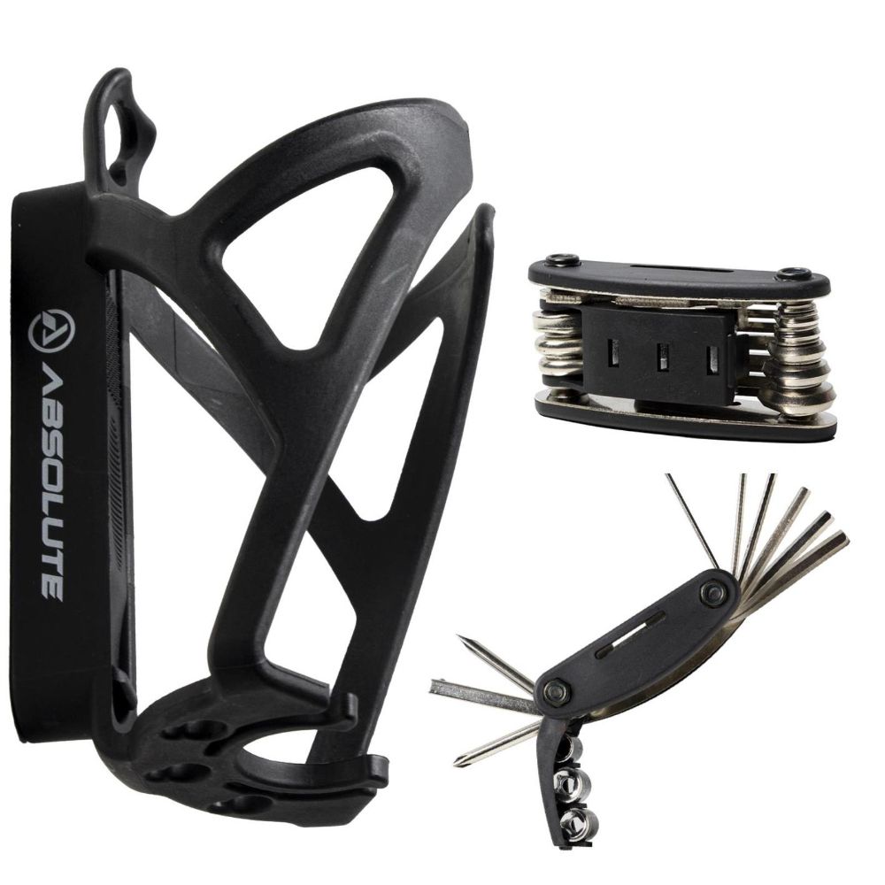 Suporte Caramanhola Absolute Nylon C/Canivete E Espátulas - Preto