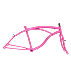 QUADRO 26 GARFO SAMY BEACH WAVE AÇO ROSA PARA V-BRAKE