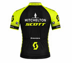 CAMISA CICLISMO LETOUR DE FRANCE SCOTT MITCHELTON PRETO/AMARELO