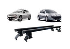 RACK DE TETO LONG LIFE LIGHT P/ PEUGEOT 206/207 HATCH - 2 PORTAS (5090) - PRETO