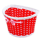 CESTA INFANTIL PLASTICA VERMELHO/BRANCO
