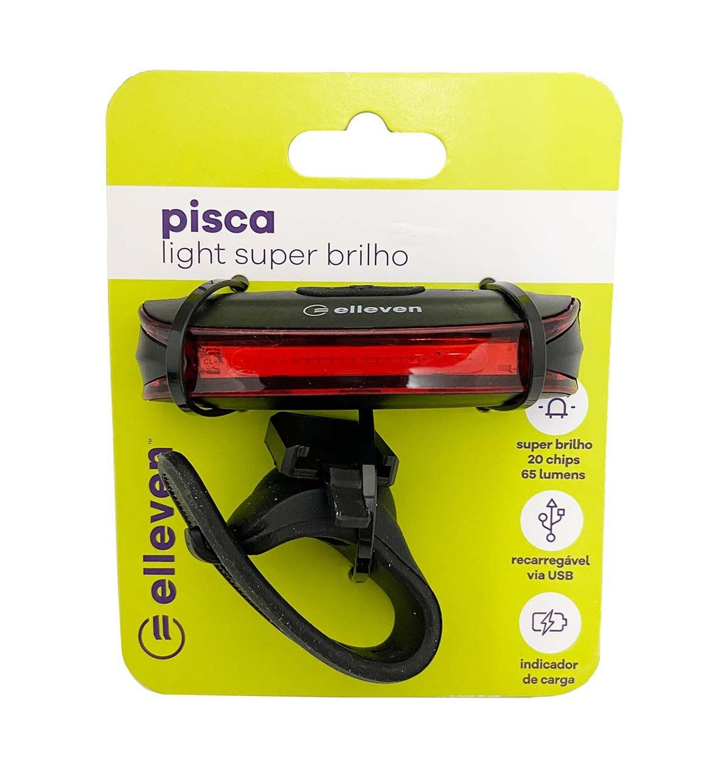 Vista Light Super Brilho 3f Elleven Tras. Recar. Usb - Preto