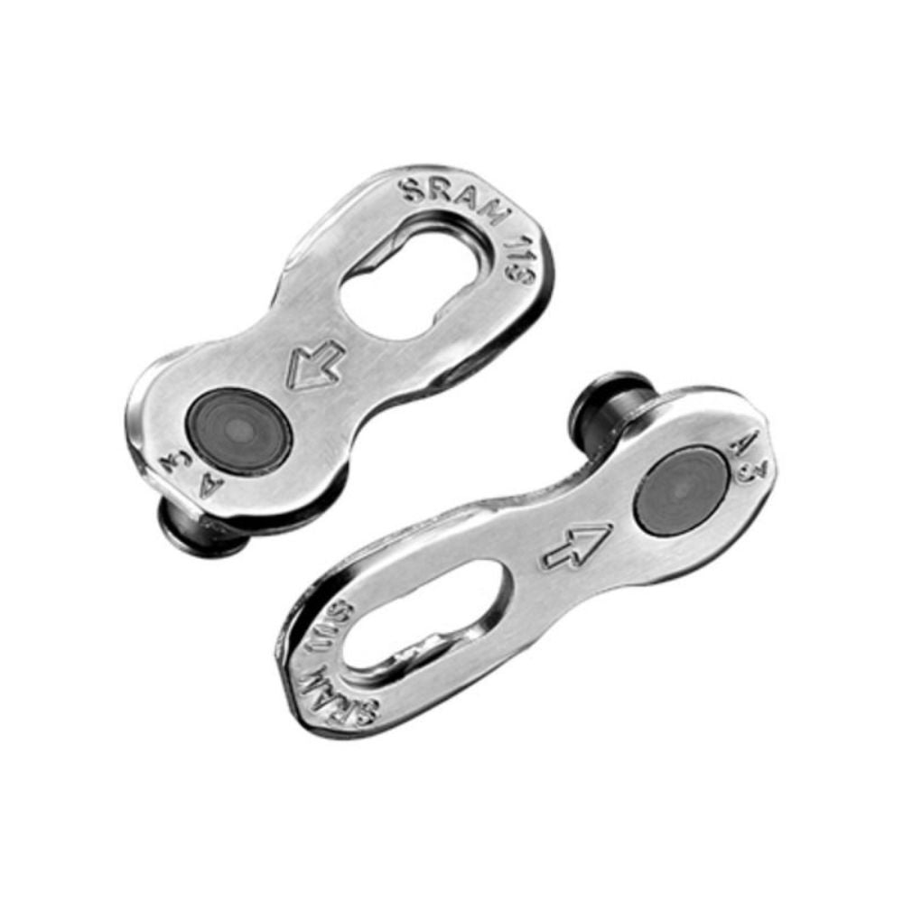 EMENDA DE CORRENTE SRAM PC-XX1 POWERLOCK 11V HOLLOW PIN - PRATA