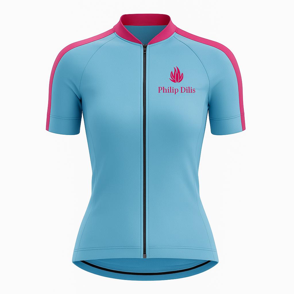 CAMISA CICLISMO PHILIP DILIS FEMININA AZUL - M
