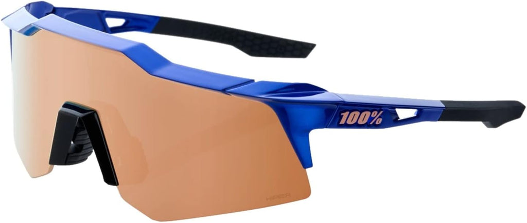 OCULOS 100% SPEEDCRAFT XS - GLOSS COBALT BLUE - HIPER COPPER MIRROR LENS
